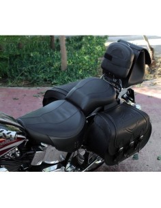 ALFORJAS RIGIDAS CAMPEADOR PERSONALIZADA ESCUDO HARLEY DAVIDSON PARA SOFTAIL H.D