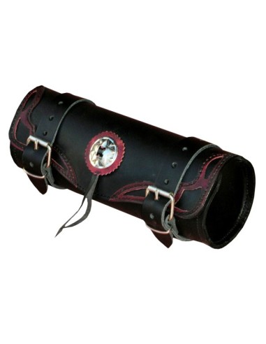 RULO MEDIANO TEX CALADO BURDEOS VINTAGE 29X11CM