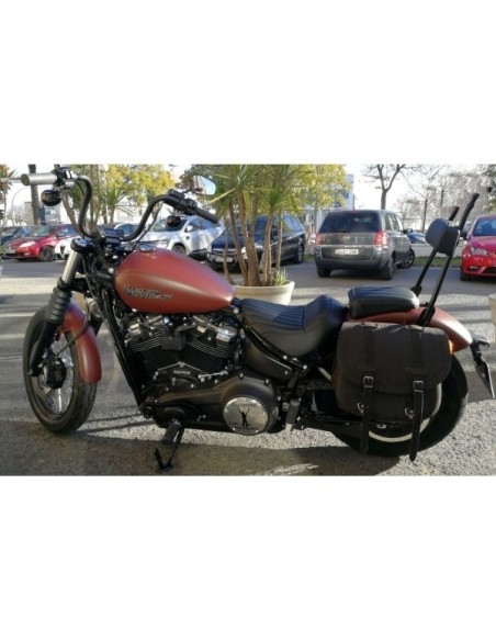 ALFORJA PIEL BANDO BASICA OLD RAT SOFTAIL STREET BOB H.D