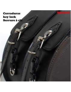 ALFORJAS RÍGIDAS SAHARA CLOVER PARA SOFTAIL DELUXE FLSTN H.D