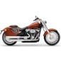ALFORJAS RIGIDAS VENDETTA GRAN JEFE MARRÓN CUERO SOFTAIL FAT BOY H.D