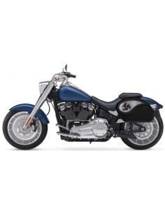 ALFORJAS RIGIDAS PIEL VENDETTA TRIBAL ASPAS PARA SOFTAIL FAT BOY SPECIALH.D