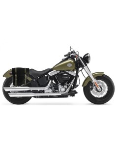 ALFORJA PIEL CENTURION NEGRO-VERDE DERECHA SOFTAIL SLIM H.D