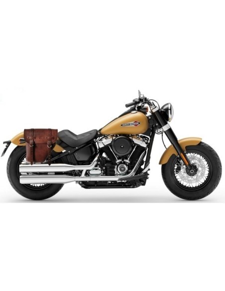 ALFORJA PIEL CENTURION MARRÓN DCHA PARA DYNA H.D