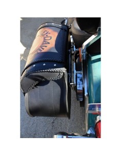 ALFORJAS RIGIDAS CAMPEADOR PERSONALIZADA WILLIE HARLEY DAVIDSON PARA SOFTAIL H.D