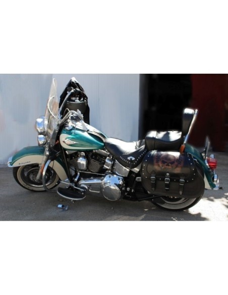 ALFORJAS RIGIDAS CAMPEADOR PERSONALIZADA WILLIE HARLEY DAVIDSON PARA SOFTAIL H.D