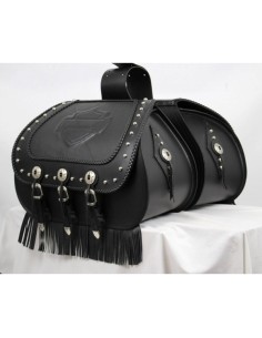 ALFORJAS RIGIDAS JABATON CON ESCUDO HD PARA SOFTAIL DELUXE H.D