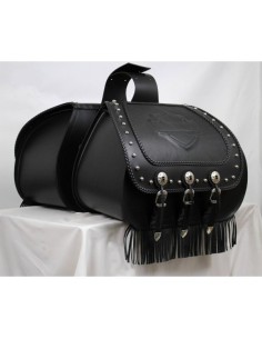 ALFORJAS RIGIDAS JABATON CON ESCUDO HD PARA SOFTAIL DELUXE H.D