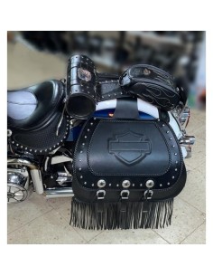 ALFORJAS RIGIDAS JABATON CON ESCUDO HD PARA SOFTAIL DELUXE H.D