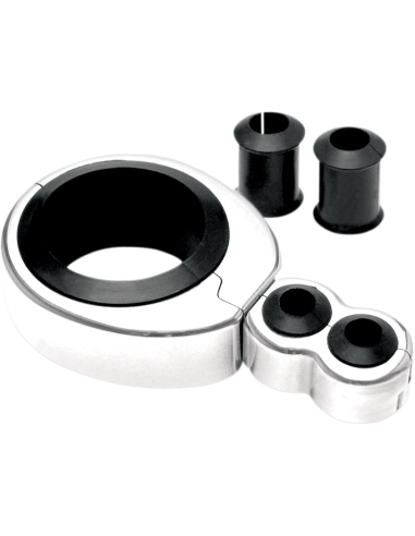 ABRAZADERA GUÍAS DE CABLE CROMADO DOS CABLES 32-38 MM ABRAZADERA GUÍAS DE CABLE CROMADO DOS CABLES 32-38 MM