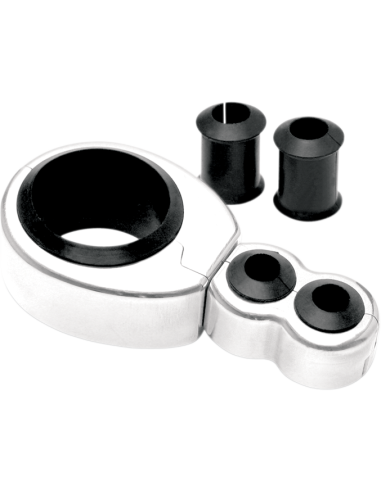 ABRAZADERA GUÍAS DE CABLE CROMADO DOS CABLES 25,4-28,6 MM ABRAZADERA GUÍAS DE CABLE CROMADO DOS CABLES 25,4-28,6 MM