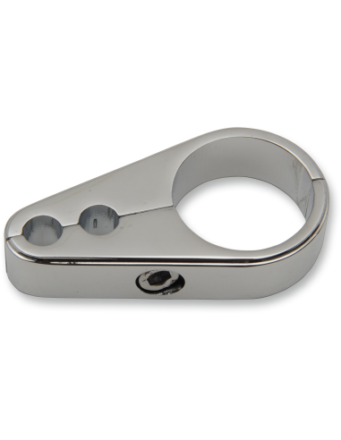 ABRAZADERA GUÍAS DE CABLE ACELERADOR CROMADO DOS CABLES 25,4 MM ABRAZADERA GUÍAS DE CABLE ACELERADOR CROMADO DOS CABLES 25,4 MM