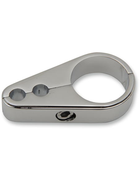 ABRAZADERA GUÍAS DE CABLE ACELERADOR CROMADO DOS CABLES 25,4 MM