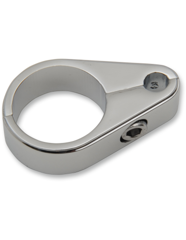 ABRAZADERA GUÍAS DE CABLE ACELERADOR CROMADO UN CABLE 25,4 MM