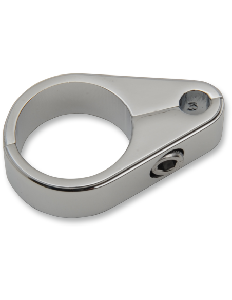 ABRAZADERA GUÍAS DE CABLE ACELERADOR CROMADO UN CABLE 25,4 MM