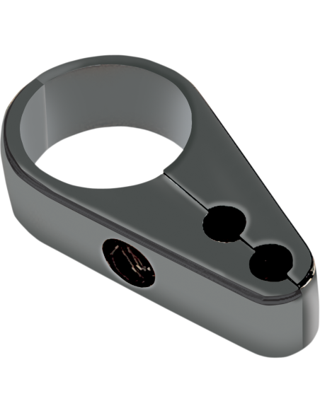 ABRAZADERA GUÍAS DE CABLE ACELERADOR NEGRO DOS CABLES 25,4 MM