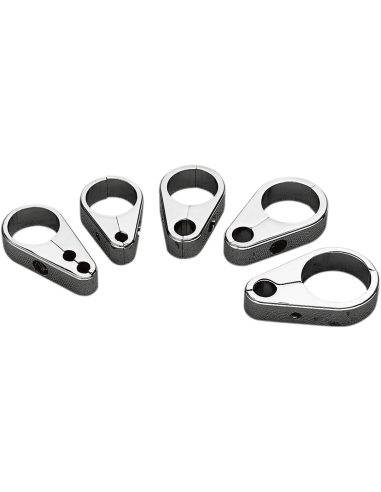 ABRAZADERA GUÍAS DE CABLE EMBRAGUE CROMADO 25,4 MM ABRAZADERA GUÍAS DE CABLE EMBRAGUE CROMADO 25,4 MM