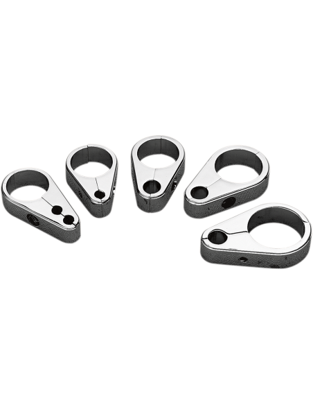 ABRAZADERA GUÍAS DE CABLE EMBRAGUE CROMADO 28,6 MM