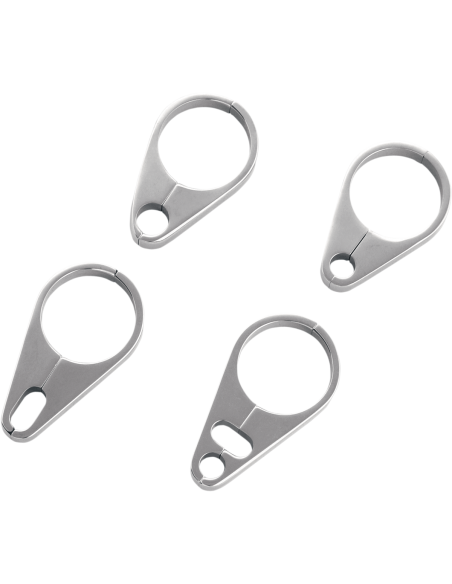 GUÍA CABLE EMBRAGUE CROMADO CON ABRAZADERA DE 32 MM