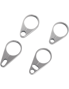 GUÍA CABLE ACELERADOR-FRENO CROMADO CON ABRAZADERA DE 32 MM