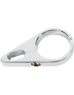 GUÍA CABLE ACELERADOR-FRENO CROMADO DOBLE CON ABRAZADERA DE 32 MM