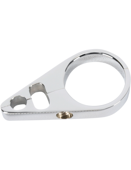 GUÍA CABLE ACELERADOR-RETORNO-FRENO CROMADO DOBLE CON ABRAZADERA DE 32 MM