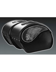 ALFORJAS PIEL RÍGIDAS VENDETTA BIG BOSS PARA INDIAN CHIEF DARK HORSE
