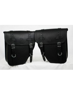 SET ALFORJAS PIEL CENTURION BÁSICAS PARA INDIAN CHIEF BOBBER DARK HORSE