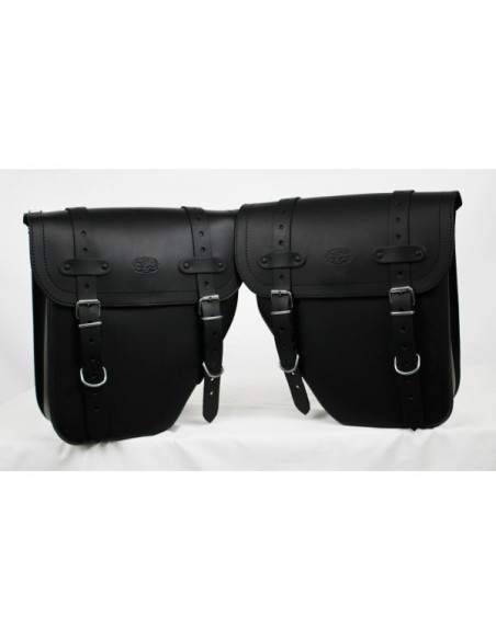 SET ALFORJAS PIEL CENTURION BÁSICAS PARA INDIAN CHIEF BOBBER DARK HORSE