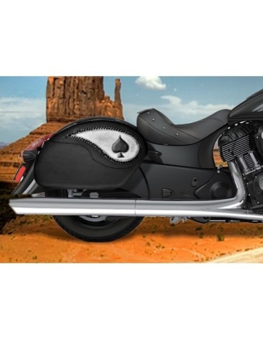 ALFORJAS RIGIDAS VENDETTA AS DE PICAS INDIAN DARK HORSE