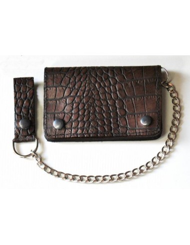 CARTERA DANDY PIEL ENVEJECIDA CON CADENA PARA CINTURÓN CARTERA DANDY PIEL ENVEJECIDA CON CADENA PARA CINTURÓN