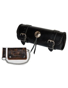 CONJUNTO DE RULO MEDIANO Y CARTERA DANDY PIEL