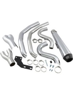 SISTEMA DE ESCAPE 2 IN 1 EL DIABLO CROMADO PARA HARLEY DAVIDSON 17-21