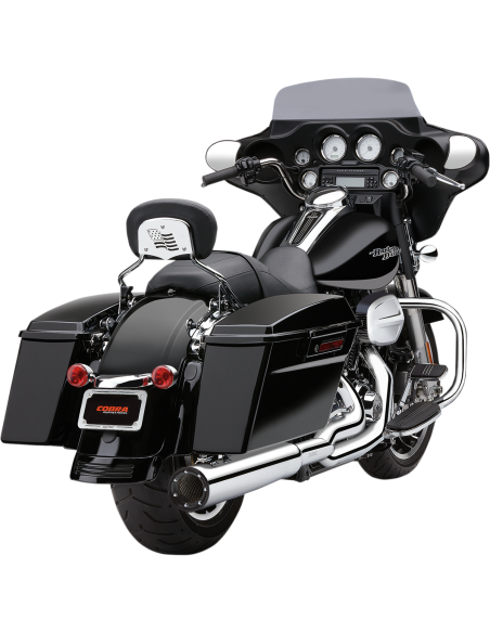 SISTEMA DE ESCAPE 2 IN 1 POWER-FLO RPT CROMADO PARA BAGGERS 10-16