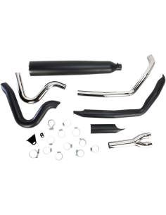 SISTEMA DE ESCAPE 2 IN 1 POWER-FLO RPT NEGRO PARA BAGGERS 10-16