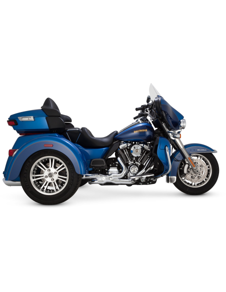 KIT ADAPTADOR SILENCIADOR CROMADO PARA H.D FL TRIKE 17-21