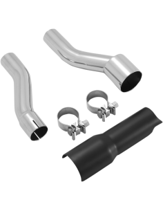 KIT ADAPTADOR SILENCIADOR NEGRO PARA H.D FL TRIKE 17-21