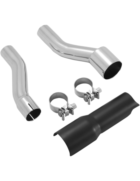 KIT ADAPTADOR SILENCIADOR NEGRO PARA H.D FL TRIKE 17-21
