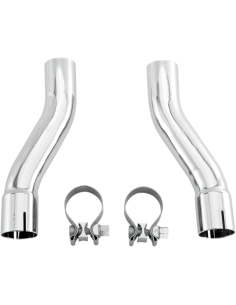 KIT ADAPTADOR SILENCIADOR CROMADO PARA H.D FL TRIKE 09-16