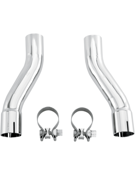 KIT ADAPTADOR SILENCIADOR CROMADO PARA H.D FL TRIKE 09-16