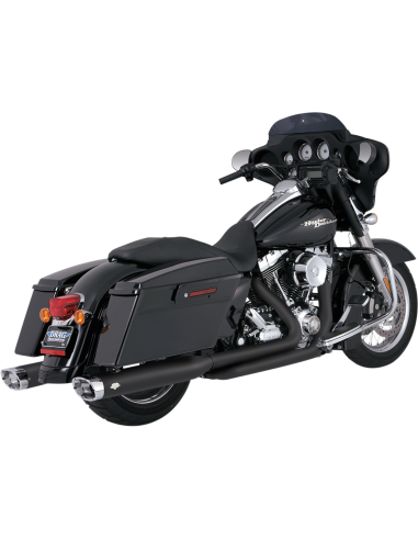ESCAPE DRESSER DUAL NEGRO MATE PARA HARLEY DAVIDSON 09-16