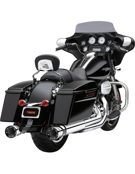 SILENCIADORES SLIP-ON RACE PRO DE 4,5" CROM PARA HARLEY DAVIDSON 99-16