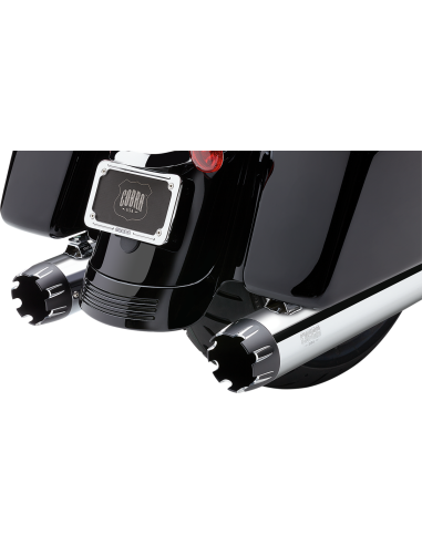 SILENCIADOR SLIP-ON DE 4" CROM PUNTA CONTRAST PARA HARLEY DAVIDSON 17-21 SILENCIADOR SLIP-ON DE 4" CROM PUNTA CONTRAST PARA HARLEY DAVIDSON 17-21