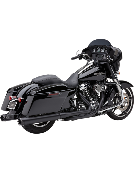 SILENCIADOR SLIP-ON DE 4" NEGRO PUNTA CONTRAST PARA HARLEY DAVIDSON 17-21