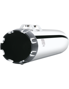 SILENCIADOR SLIP-ON DE 4" CROM PUNTA CONTRAST PARA HARLEY DAVIDSON 99-16