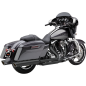 SILENCIADORES SLIP-ON 909 TWINS 4" NEGRO PARA HARLEY DAVIDSON 17-21