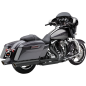 SILENCIADORES SLIP-ON 909 TWINS 4" NEGRO PARA HARLEY DAVIDSON 99-16