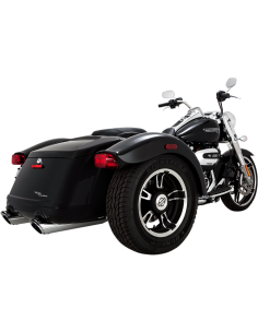 SILENCIADORES SLIP-ON TWINS SLASH 4" CROM PARA HARLEY DAVIDSON 17-21