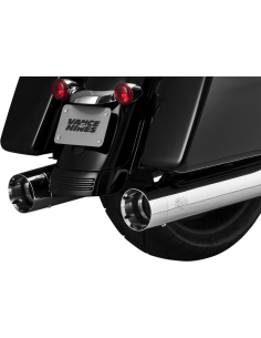 SILENCIADORES SLIP-ON OVERSIZED 450 CROM TAPA CROM TITAN PARA HARLEY DAVIDSON 17-21