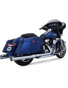 SILENCIADORES SLIP-ON MONSTER ROUNDS 4" CROM PARA HARLEY DAVIDSON 17-21